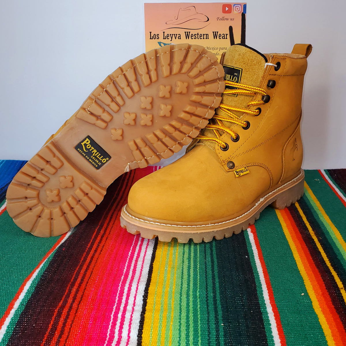 yellow mart work boots