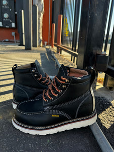 00063 (NO STEEL TOE) 650 black work boots