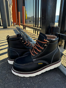 00063 (NO STEEL TOE) 650 black work boots