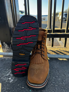 00065 (NO STEEL TOE) 688 crazy brown work boots