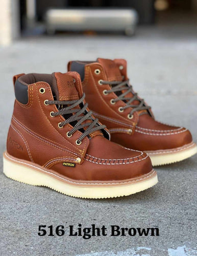 00055 (NO STEEL TOE) 516 light brown work boots