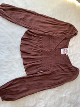 Load image into Gallery viewer, Carolina Dark brown Blouse