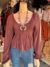 Load image into Gallery viewer, Carolina Dark brown Blouse